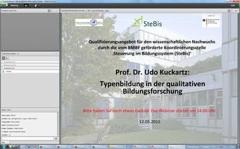 Webinar "Typenbildung" mit Prof. Udo Kuckartz